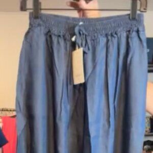 MADE IN ITALY Blue Wide-Leg Pants